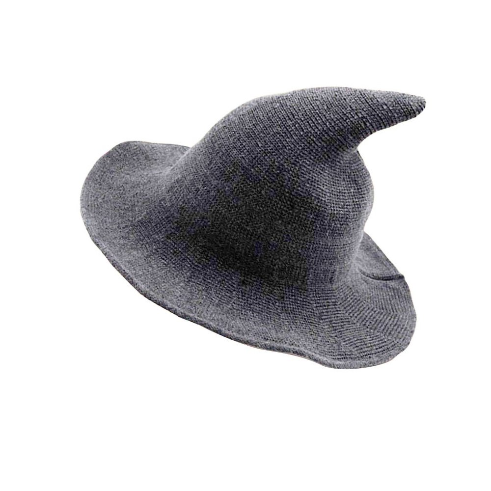 Modern Witch Hat Wool Knit Cap Halloween Costume - Picture 13 of 13